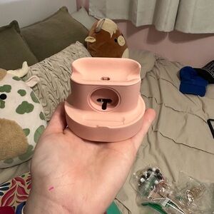 Pink VR Charging Case with Cute Animal Accessory